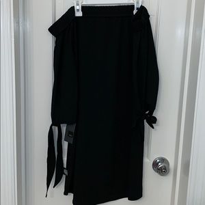 Black off the shoulder dress